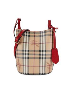 Burberry Lorne Nova Check Bucket Bag on SALE .